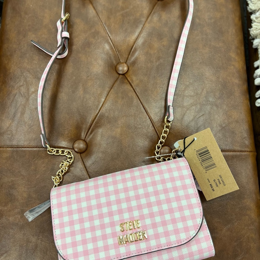 - Steve madden gingham crossbody bag